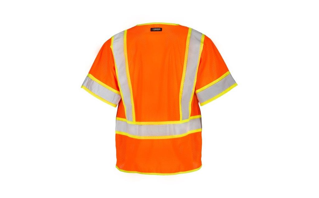 6-pocket-contrast-mesh-vest-orange-back