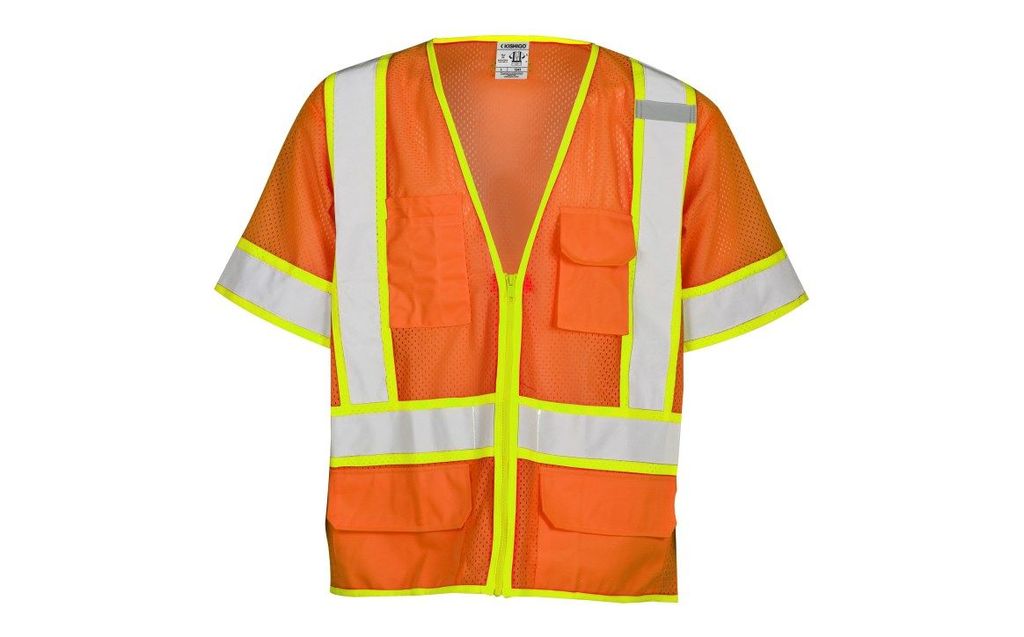 6-pocket-contrast-mesh-vest-orange-front