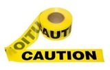 CUIDADO / CAUTION Yellow Barricade Tape