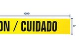 CUIDADO / CAUTION Yellow Barricade Tape