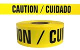 CUIDADO / CAUTION Yellow Barricade Tape
