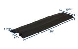 4” x 1” Dropover Cable Cover | Single Channel