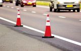 36" Orange Traffic Cone with Black Base