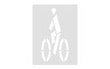Bike Lane with Helmet | Marking Stencil