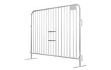8 ft Metal Barricade | 6 ft Tall | Flat Feet | Color Options