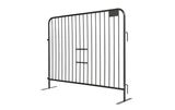 8 ft Metal Barricade | 6 ft Tall | Flat Feet | Color Options
