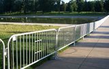 7.5 ft Metal Barricade | Feet Options | Color Options