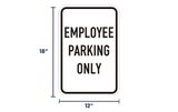 Employee Parking Only Sign | Size Options