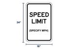 Speed Limit Sign | R2-1 | Custom MPH