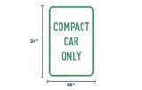 Compact Car Only Sign | Size Options