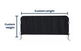 Solid Color Barricade Cover | Custom Fit | Polyester 94%