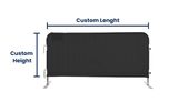 Plain Barricade Cover | Custom Fit | Vinyl 80%