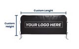 Logo Printed Barricade Cover | Vinyl 100%
