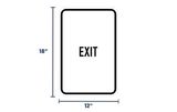 Exit Sign | Size Options