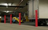 7" x 52” Bollard Cover | Reflective Stripes Options & Flat Top 