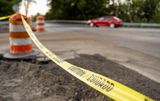 CUIDADO / CAUTION Yellow Barricade Tape