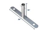 Flat Feet for Metal Barricades