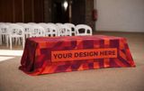 Custom Rectangular Table Cover | Full-Color Printed