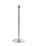 Stanchion Bundle - (12) Crown Top Dome Base Posts with (4) 6’L Velour Ropes