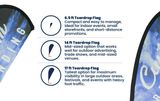 Custom Teardrop Flags | Multiple Sizes
