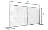 6’ x 12’ Chain-Link Temporary Fence Panel | Versa