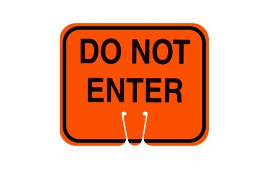 Cone Signs | One-Sided