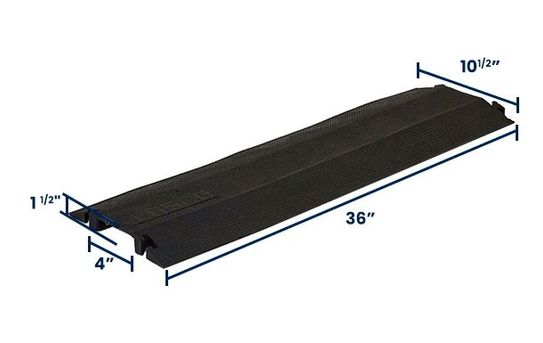 4” x 1” Dropover Cable Cover | Single Channel