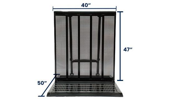 Black Concert Barricade | Straight Section