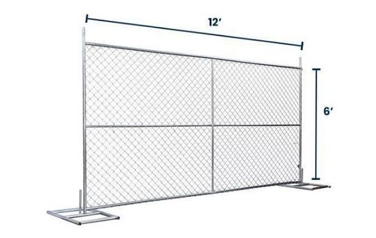 6’ x 12’ Temporary Fence with Anchor Blocks | Truckload
