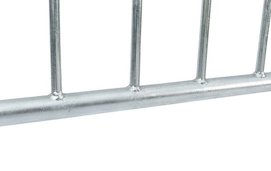 6.5 ft Metal Barricade Bundle and Transportation Cart 