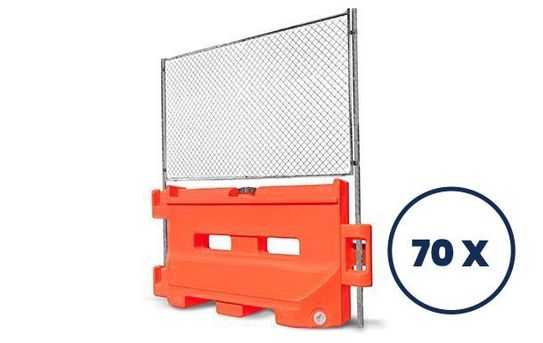SafeGuard 36 + Fence Topper | Water Barricades Truckload