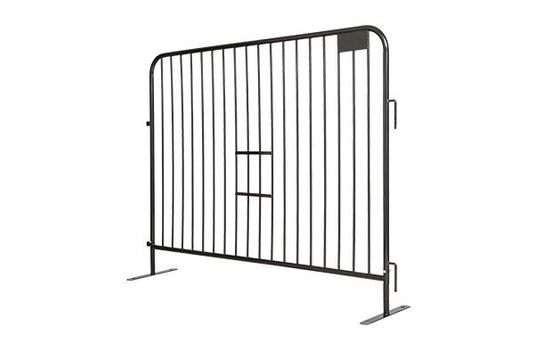 8 ft Metal Barricade | 6 ft Tall | Flat Feet | Color Options