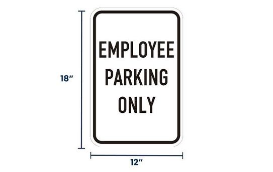 Employee Parking Only Sign | Size Options