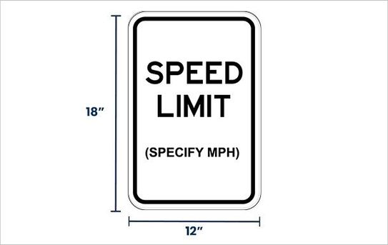 Speed Limit Sign | R2-1 | Custom MPH