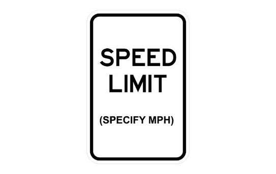 Speed Limit Sign | R2-1 | Custom MPH