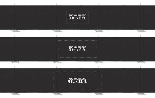 Privacy Fence Screen with Logo | 90% Blockage