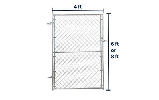 Pedestrian Chain-Link Fence Gate