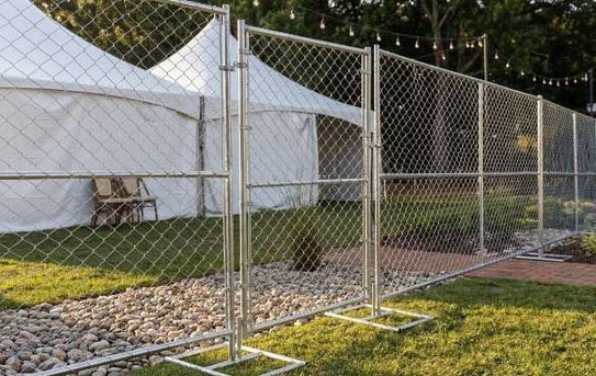Pedestrian Chain-Link Fence Gate