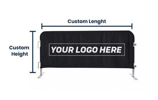 Logo Printed Barricade Cover | Polyester 94%