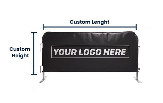 Custom-Fit Barricade Cover | Vinyl 100% | Full-Surface Graphics
