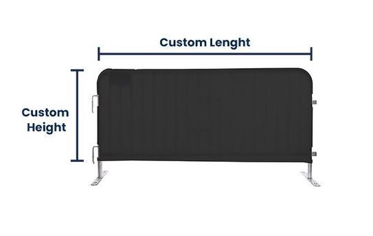 Plain Barricade Cover | Custom Fit | Vinyl 80%
