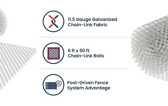 6ft x 50ft Chain-link Fence Rolls