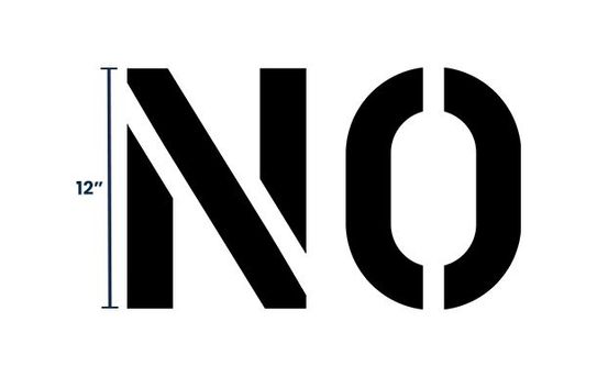 12” Numbers and Letters | Marking Stencil