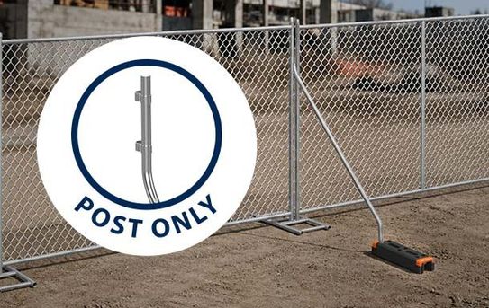 Temporary Fence Support Brace | Post Only
