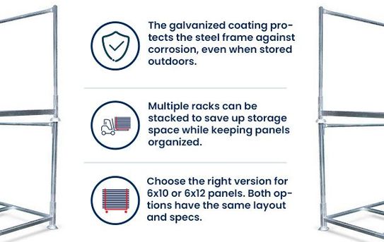 Temporary Fence Rack | Size Options
