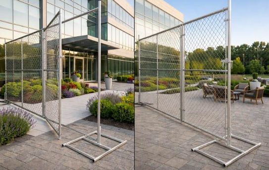 Versa Chain-Link Fence with Gate