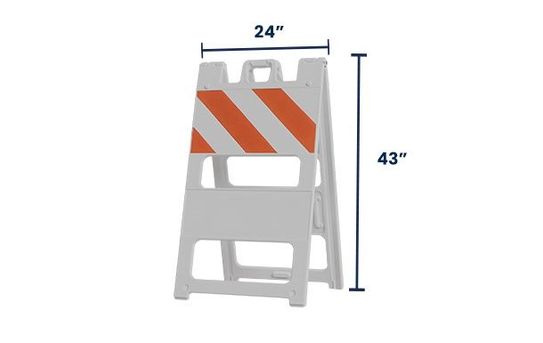 Type I Plastic Barricade | Fillable