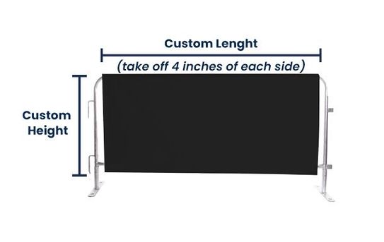 Plain Barricade Cover | Universal Fit | Polyester 94%