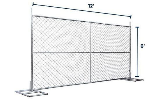 6’ x 12’ Chain-Link Temporary Fence Panel | Versa