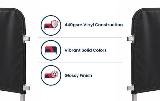 Custom-Fit Barricade Cover | Solid Colors | Vinyl 100%